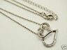 Silver Tone Double Heart Pendant with CZ Stones Fashion Necklace - Matties Modern Jewelry