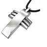 Silver Stainless Steel Bold Cross Religious Pendant Necklace MPV044 - Matties Modern Jewelry