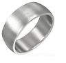 Matte Satin Silver Stainless Steel Ring Size 6 REE005 - Matties Modern Jewelry