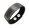 Genuine Black Brown Leather Cuff Surfer Fashion Bracelet BBF263 - Matties Modern Jewelry