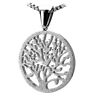 Celtic Tree of Life Sandblasted Silver Stainless Steel Pendant Necklace - Matties Modern Jewelry