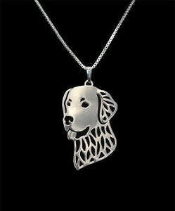 Labrador Retriever Dog Canine Collection Silver Tone Metal Pendant Necklace - Matties Modern Jewelry