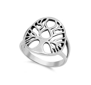 Celtic Tree of Life Infinity Loop .925 Sterling Silver Fashion Ring Sizes 5-10 - Matties Modern Jewelry