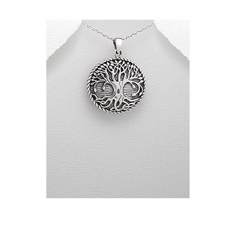 Gorgeous Celtic Tree of Life .925 Sterling Silver Pendant Necklace - Matties Modern Jewelry