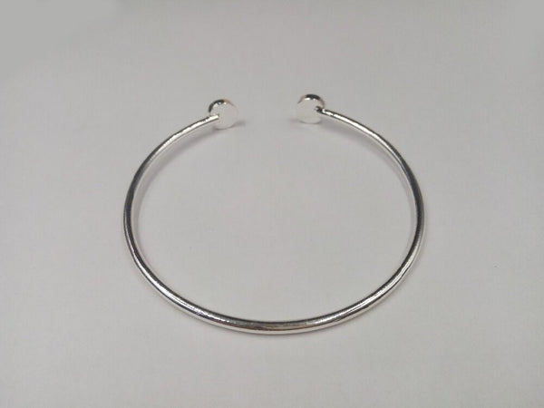 Dog Cat Foot Paw Print Silver Tone Fashion Metal Bangle Cuff Bracelet - Matties Modern Jewelry