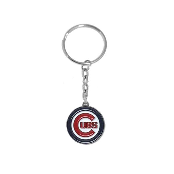 Chicago Cubs Round Team Logo Charm Keychain - Matties Modern Jewelry