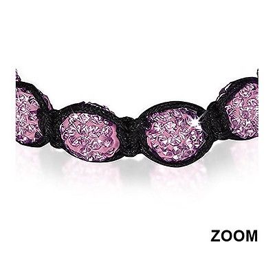 Light Purple Lavender Crystal 10MM Bead Adjustable Fashion Trendy Bracelet - Matties Modern Jewelry
