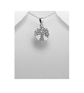 Celtic Tree of Life Love Sterling Silver .925 Pendant Necklace - Matties Modern Jewelry