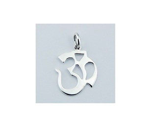 Unisex Om Ohm Hindu Yoga Sterling Silver .925 Pendant Necklace - Matties Modern Jewelry